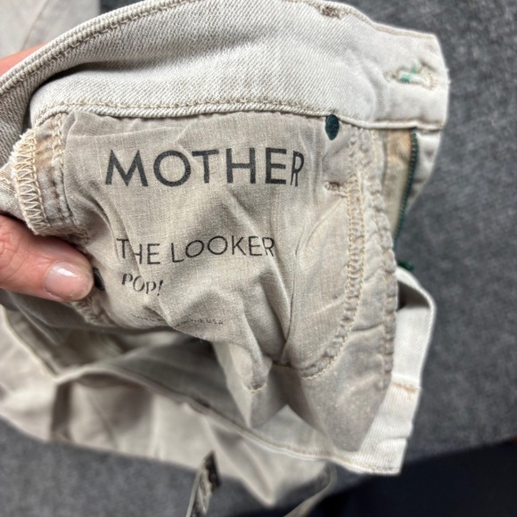 MOTHER Women’s Denim The Looker Pop! light Grey/Cream Skinny Jeans size: 27 - Picture 9 of 9